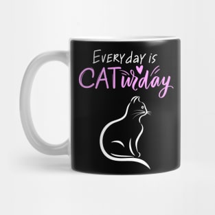 Everyday Is Caturday Quoate For Cat Lovers Mug